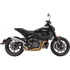 Bassani exhaust High Mount 4" Short Megaphone Muffler WITH catalytic converter for Indian 19-20 FTR1200/S - Forever Rad-Bassani