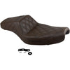 Saddlemen Step-Up Seat - Full Lattice Stitch - Brown - XL - Forever Rad-Saddlemen