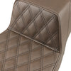 Saddlemen Step-Up Seat - Front Lattice Stitch - Brown - Forever Rad-Saddlemen