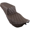 Saddlemen Step-Up Seat - Full Lattice Stitch - Brown - Forever Rad-Saddlemen