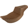 Saddlemen Step-Up Seat - Front Tuck-n-RollRear Lattice Stitch - Brown - Forever Rad-Saddlemen