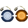Custom Dynamics AmberWhite LED Turn Signal Inserts - For: Harley Davidson - Dyna - Forever Rad-Custom Dynamics