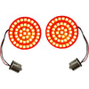 Custom Dynamics Turn Signal Insert - LED - Red - 1156 - For: Harley Davidson - Dyna, Fxr, Softail - Forever Rad-Custom Dynamics