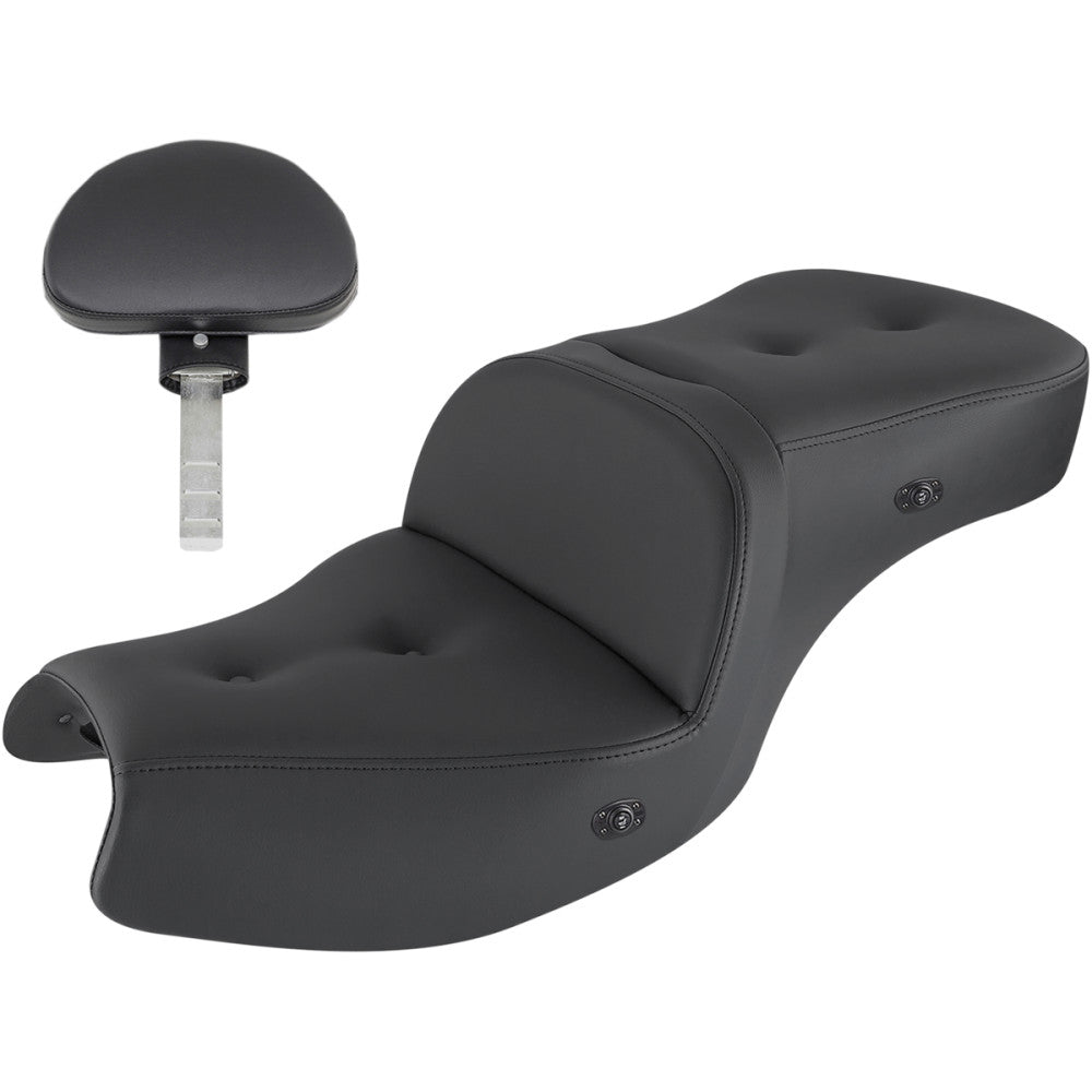 Saddlemen PillowTop Heated Roadsofa Seat With Backrest For Indian
