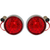 Custom Dynamics Bullet Turn Signal - 1157 - Chrome - Red Lens - For: Harley Davidson - Dyna, Softail - Forever Rad-Custom Dynamics