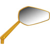Arlen Ness Mirror - MiniStocker - Side View - Hexagon - Gold - Right - Forever Rad-Arlen Ness