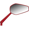 Arlen Ness Mirror - MiniStocker - Side View - Hexagon - Red - Right - Forever Rad-Arlen Ness
