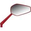 Arlen Ness Mirror - MiniStocker - Side View - Hexagon - Red - Right - Forever Rad-Arlen Ness