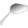 Arlen Ness Mirror - MiniStocker - Side View - Hexagon - Chrome - Left - Forever Rad-Arlen Ness