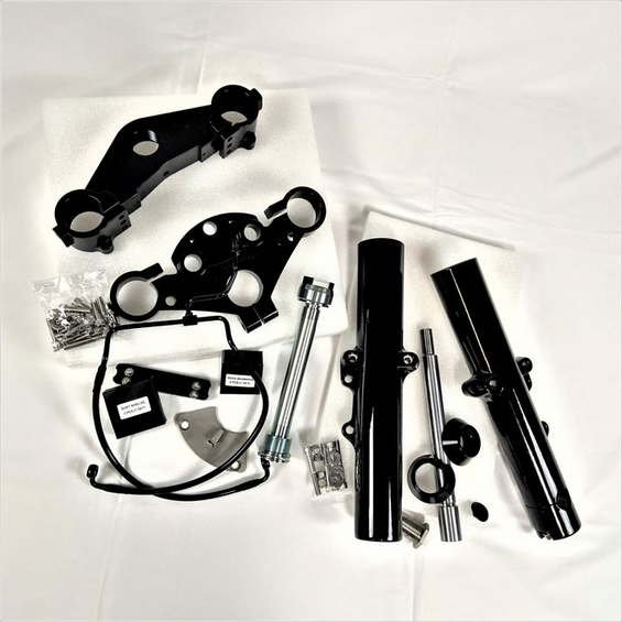 Geezer 49mm Triple-Tree, Fork-Slider Kit For 2013 And Earlier