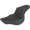 Saddlemen Step-Up Seat - Front Tuck-n-RollRear Lattice Stitch - Black - Forever Rad-Saddlemen